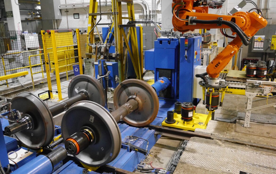 Artículo de Progressive Railroading sobre automatización de talleres de ruedas y mejora de las operaciones de mantenimiento de ferrocarriles